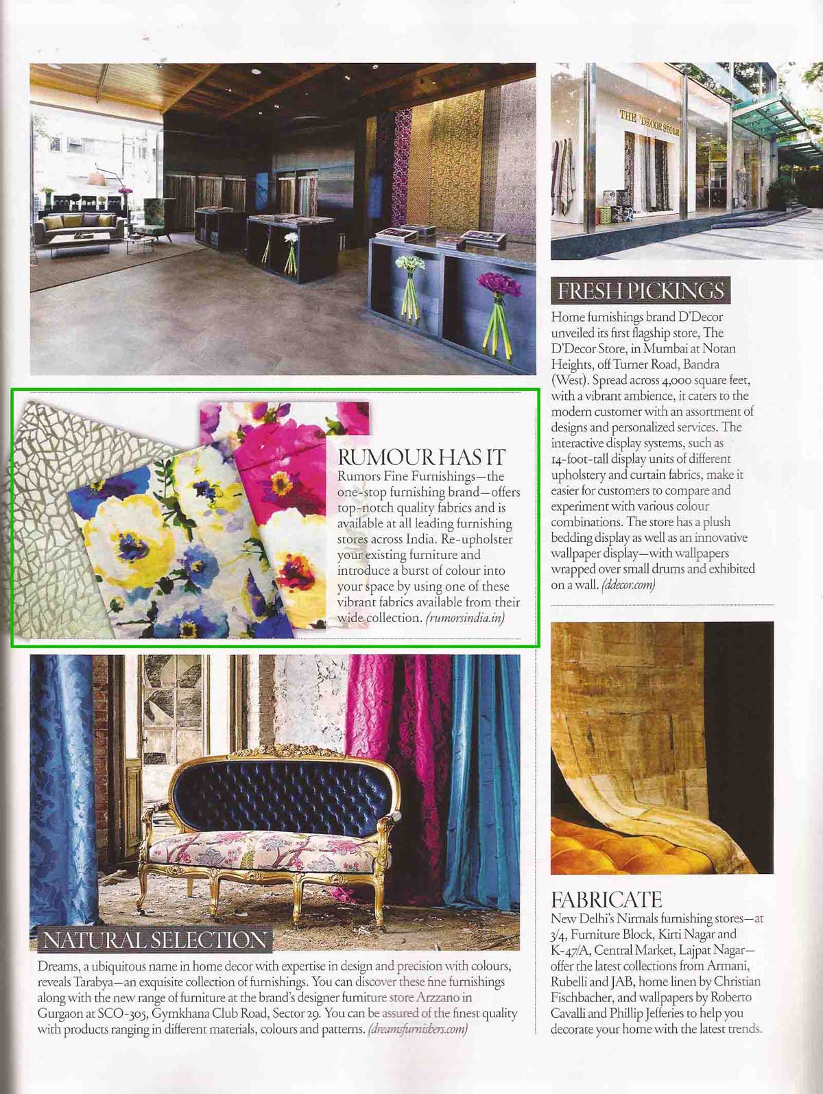Rumors press Architectural Digest